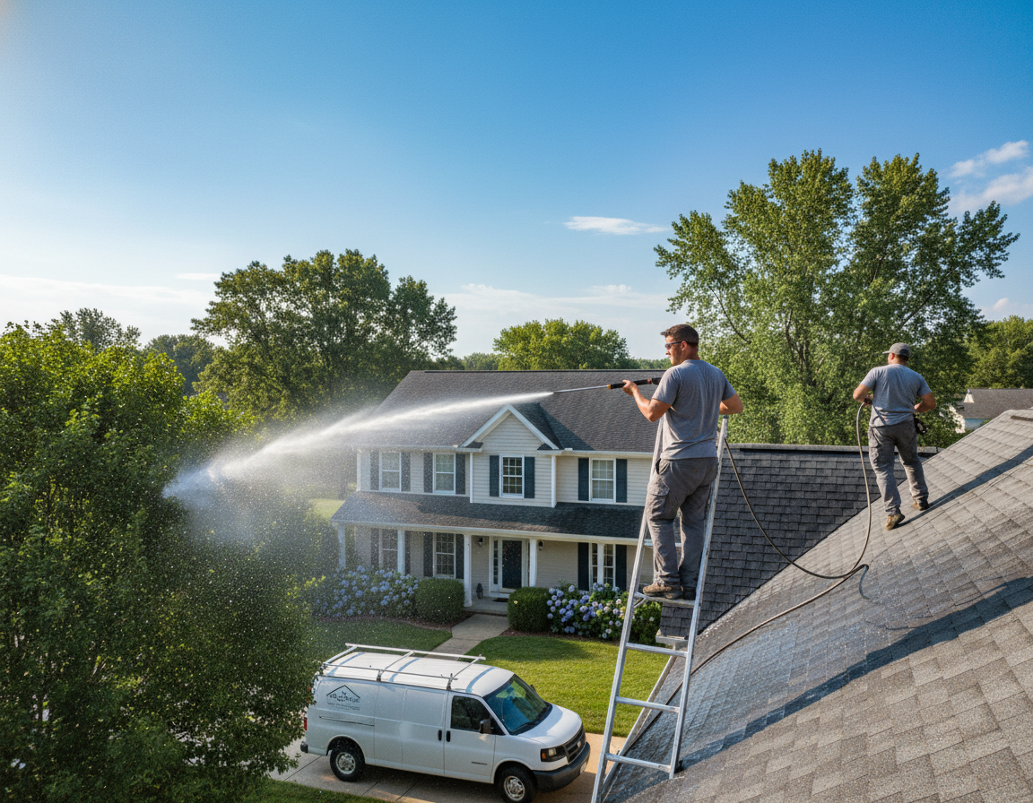 Roof Cleaning In Lewis Center